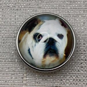 Bulldog - Snap Button Charm - 18mm/20mm